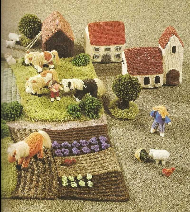 Knitted village patterns