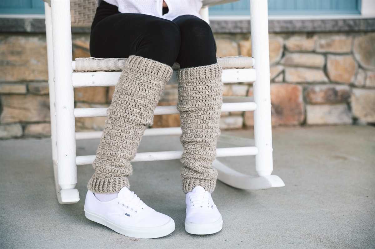 Knitted ankle warmers pattern