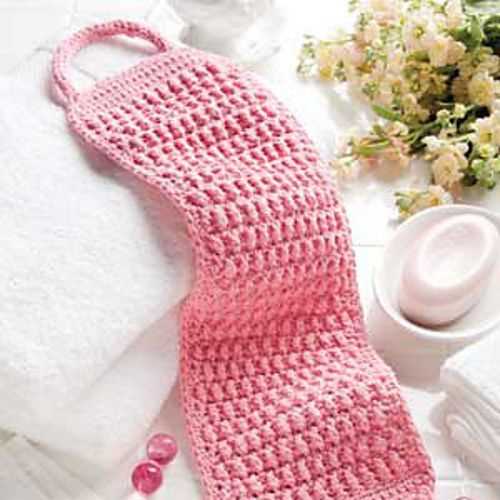 Knitted back scrubber pattern