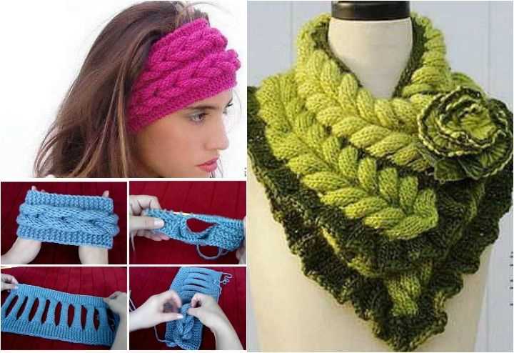 Knitted braided headband free pattern