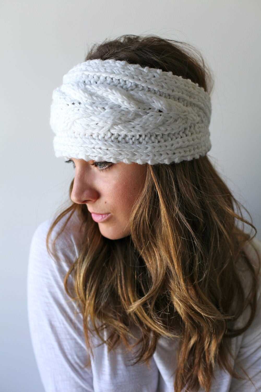 Knitted braided headband free pattern