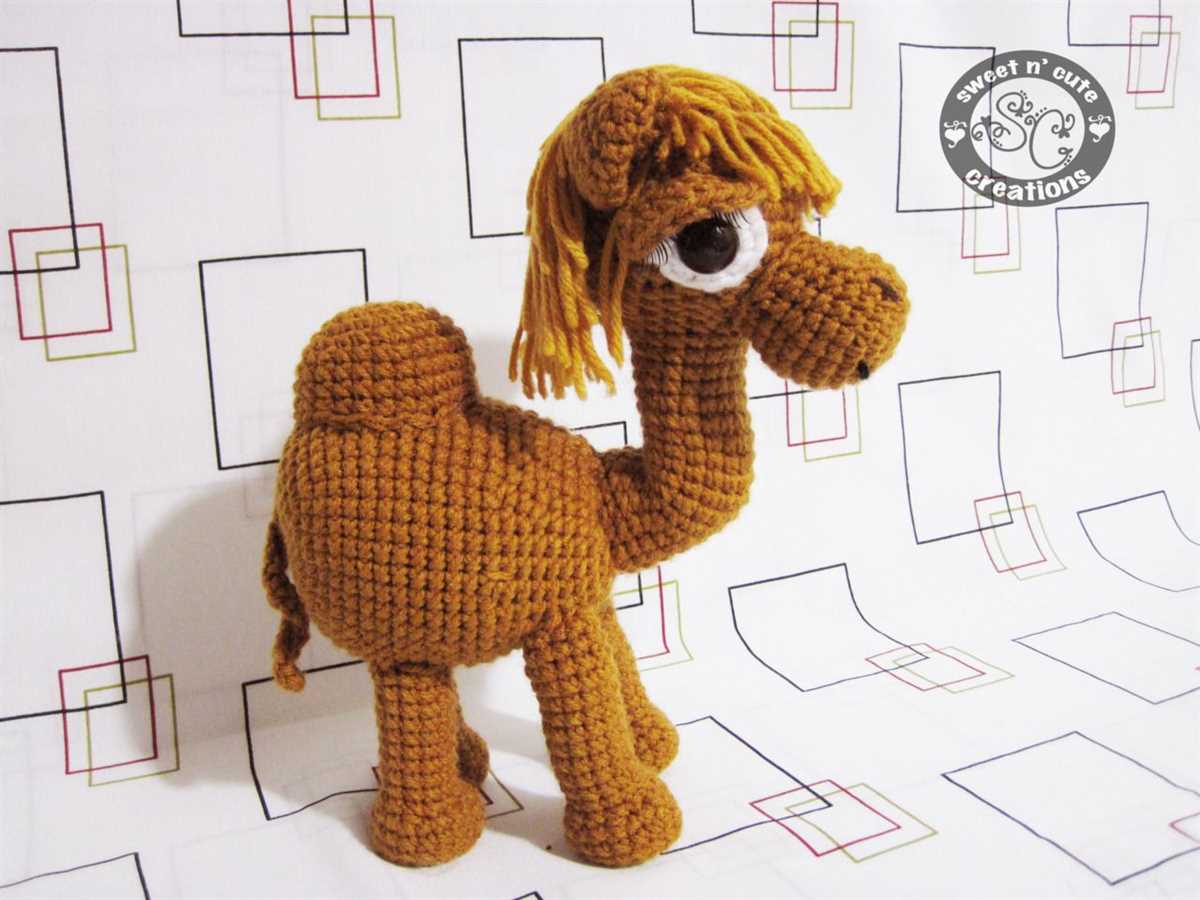 Knitted camel pattern