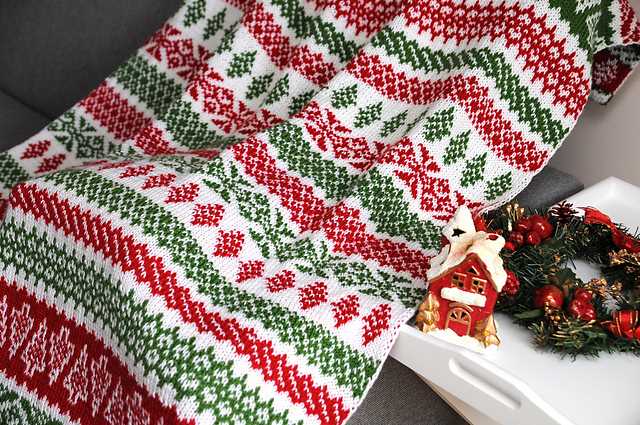 Knitted christmas blanket patterns