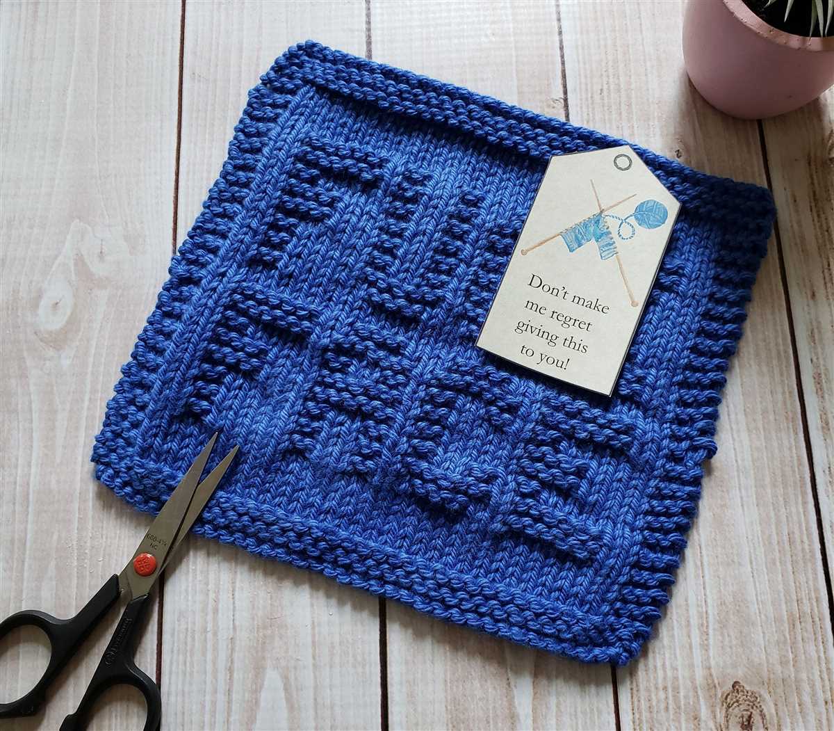 Knitted dishcloth pattern pdf