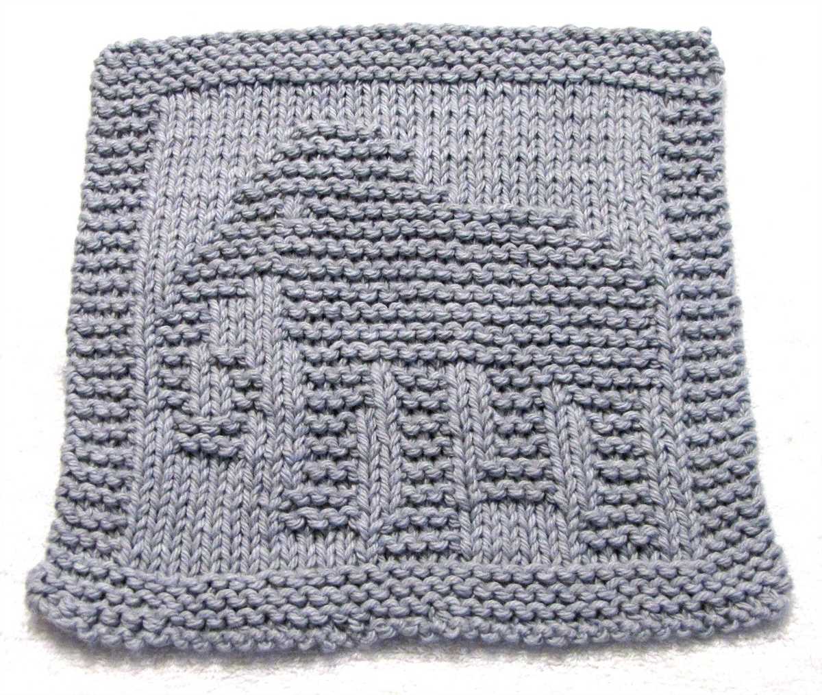 Knitted dishcloth pattern pdf