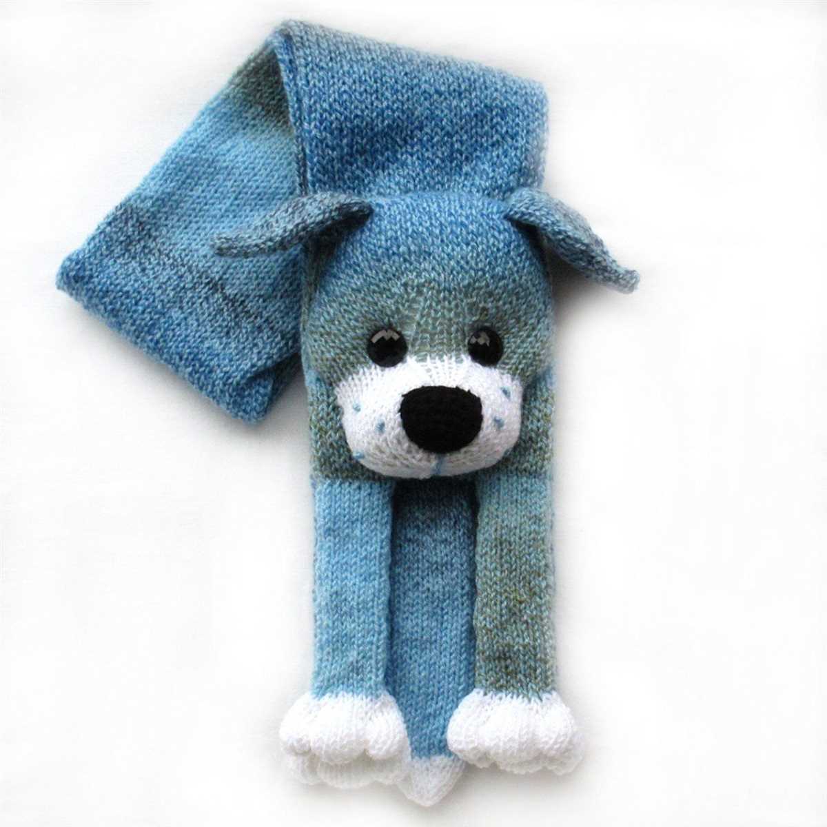 Knitted dog scarf pattern free