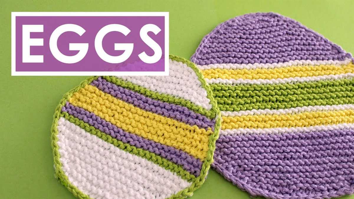 Knitted easter dishcloth patterns