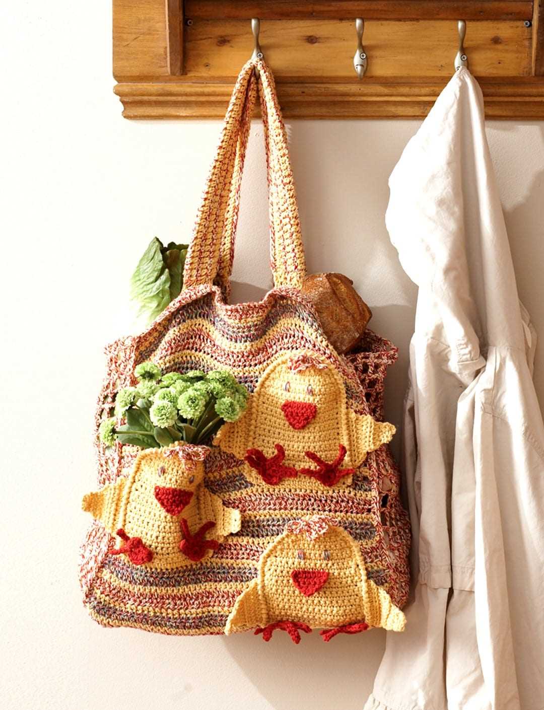 Knitted farmers market bag pattern