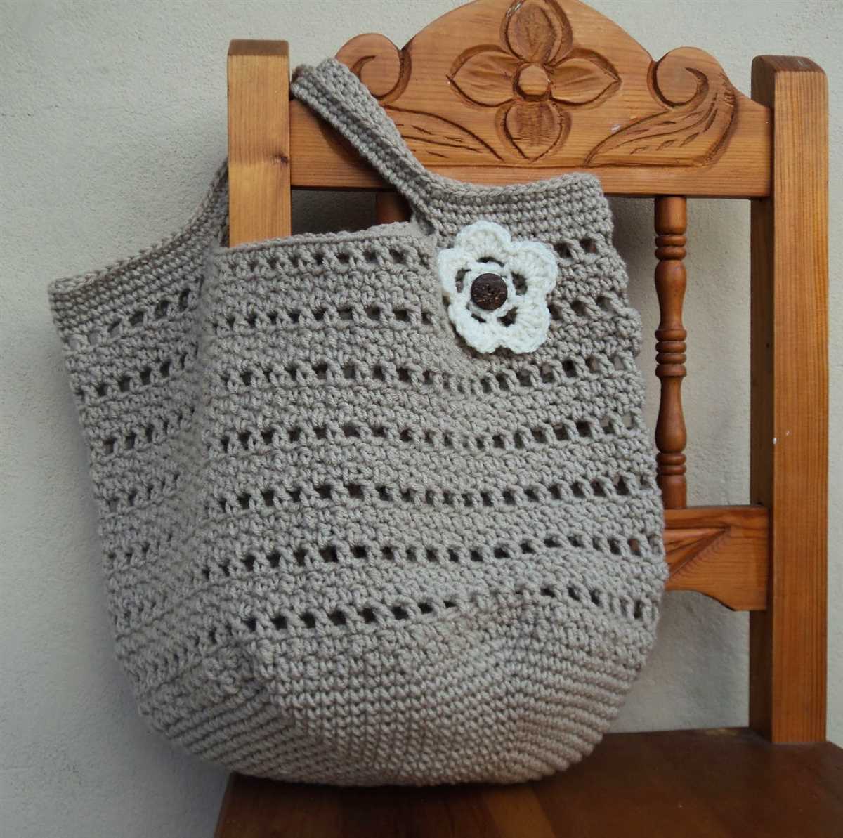 Knitted farmers market bag pattern