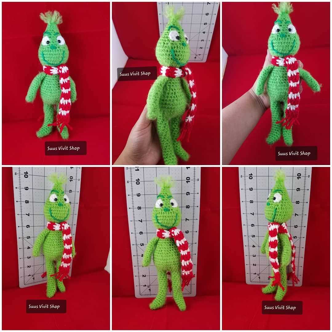 Knitted grinch pattern