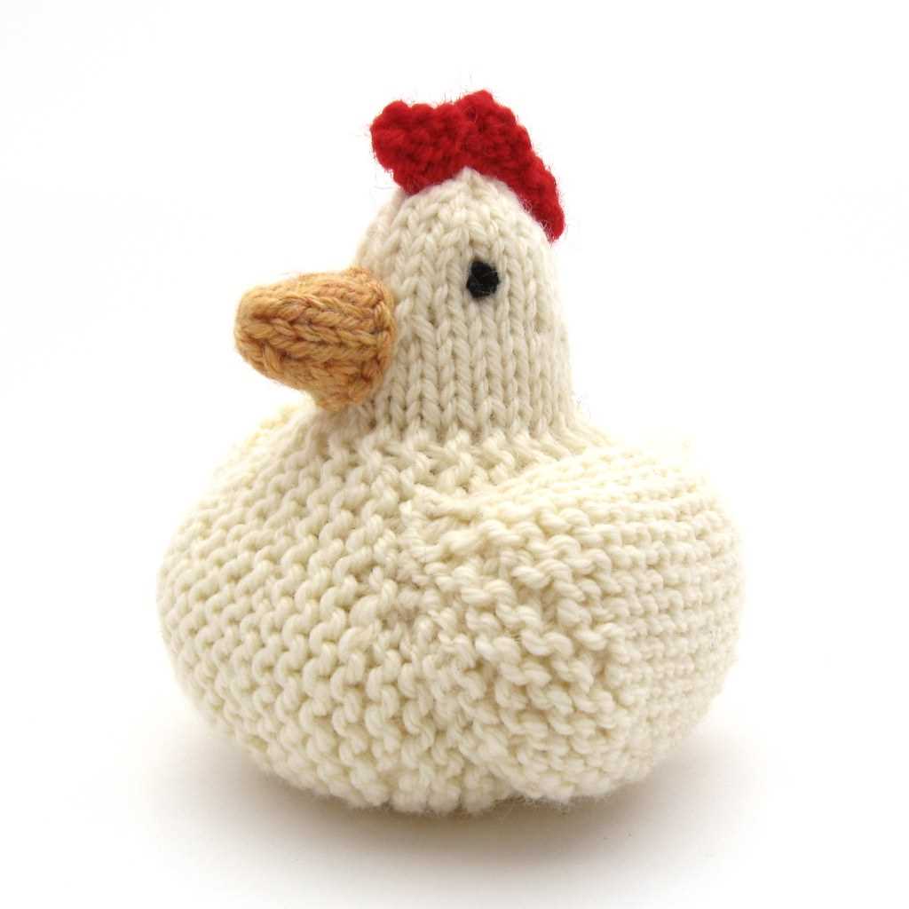 Knitted hen pattern free