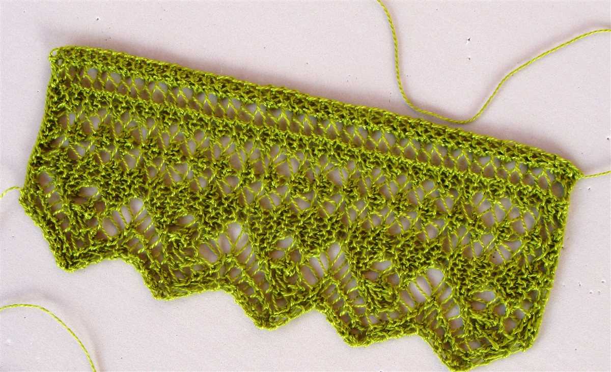 Knitted lace edging patterns free