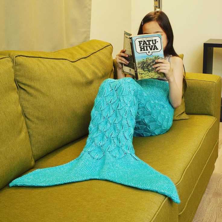 Knitted mermaid blanket pattern