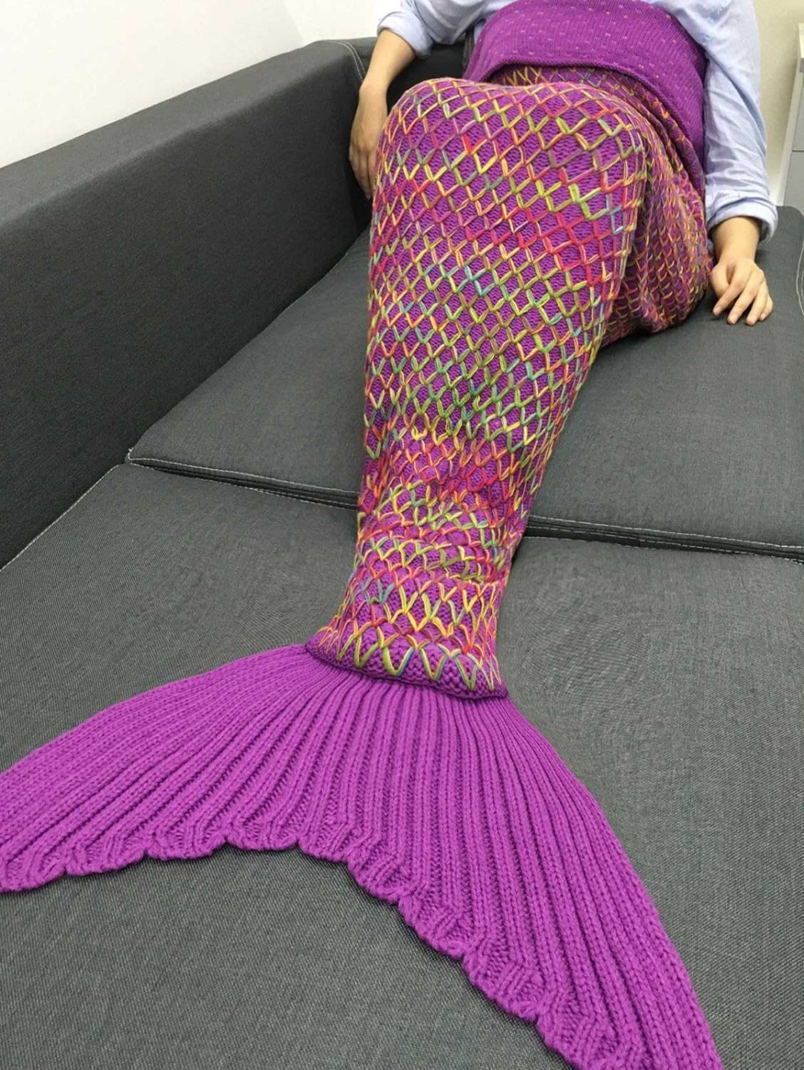 Knitted mermaid blanket pattern