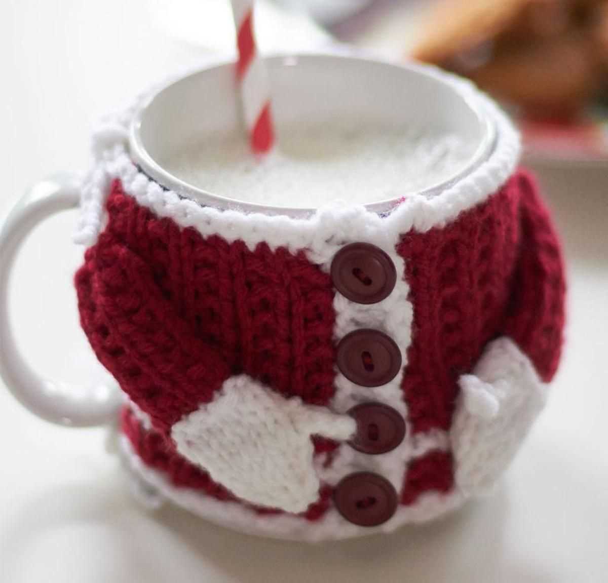 Knitted mug cozy patterns free