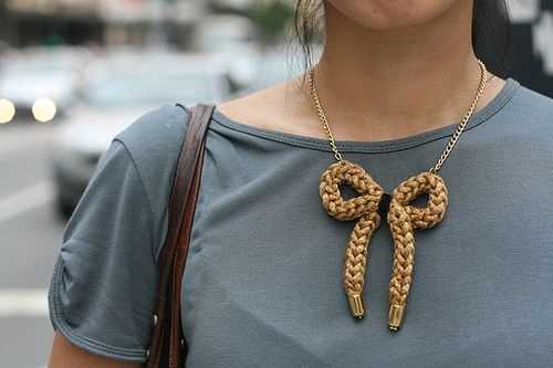 Knitted necklace pattern