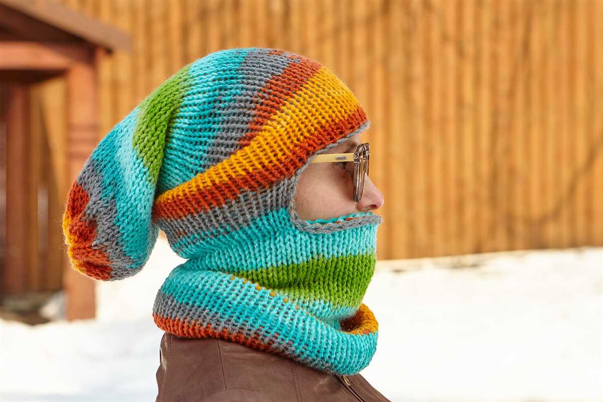 Knitted ski hat pattern