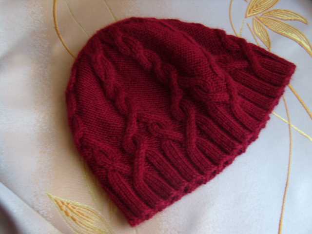 Knitted ski hat pattern