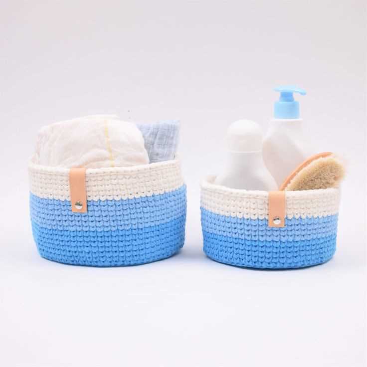 Knitted storage baskets free pattern