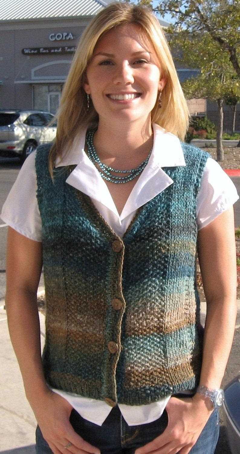 Knitted vest pattern womens free