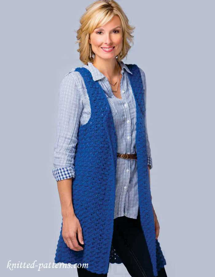 Knitted waistcoat patterns for ladies