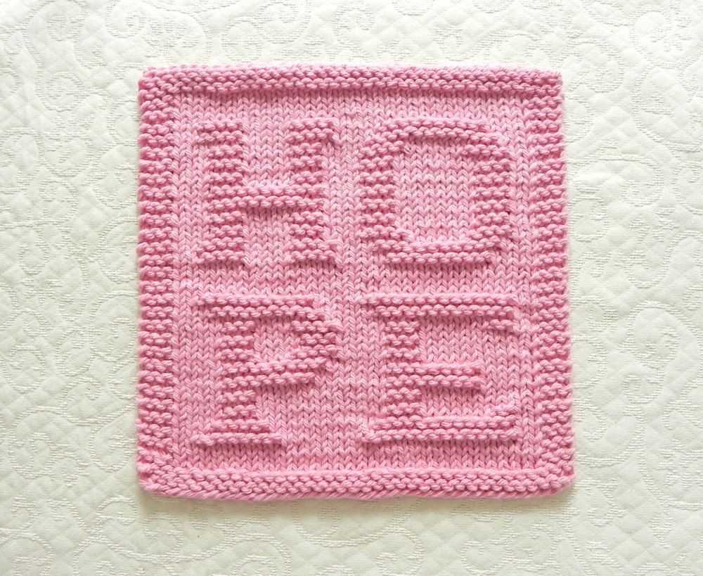 Knitted wash cloth patterns