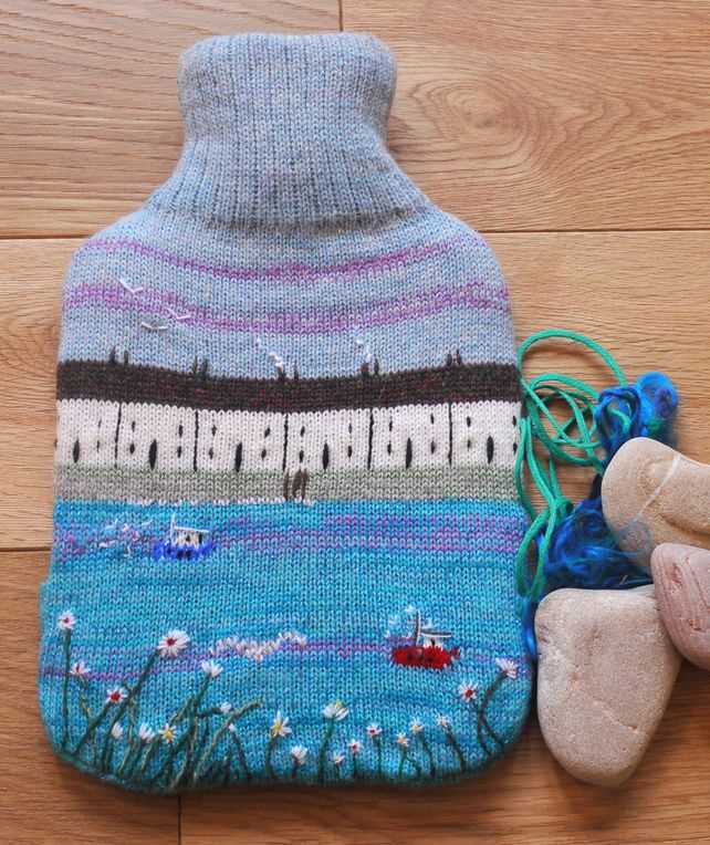 Knitted water bottle cover pattern