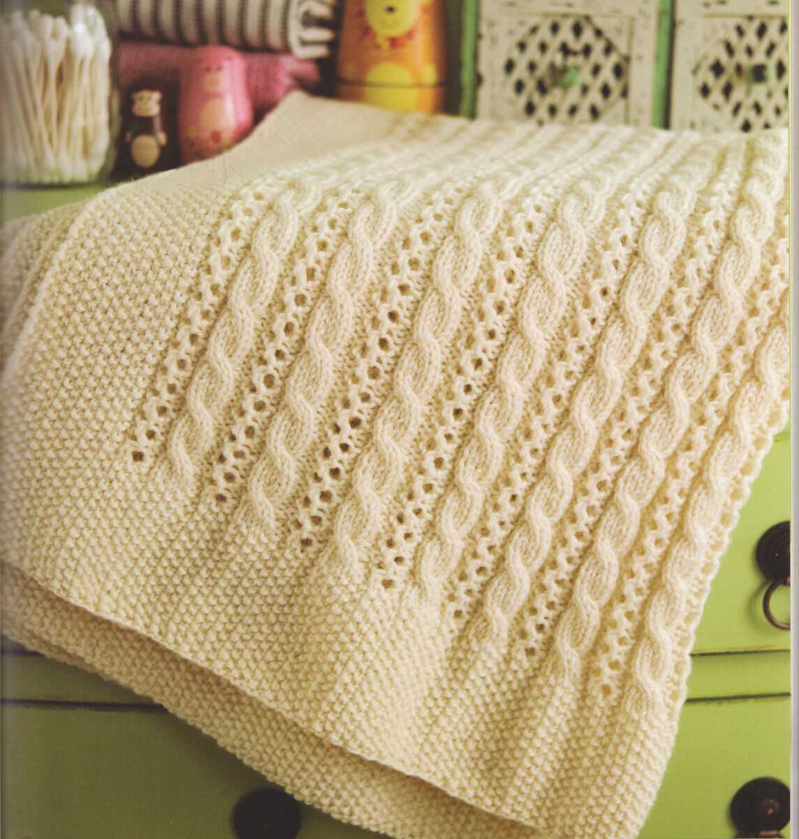 Knitted wedding blanket pattern