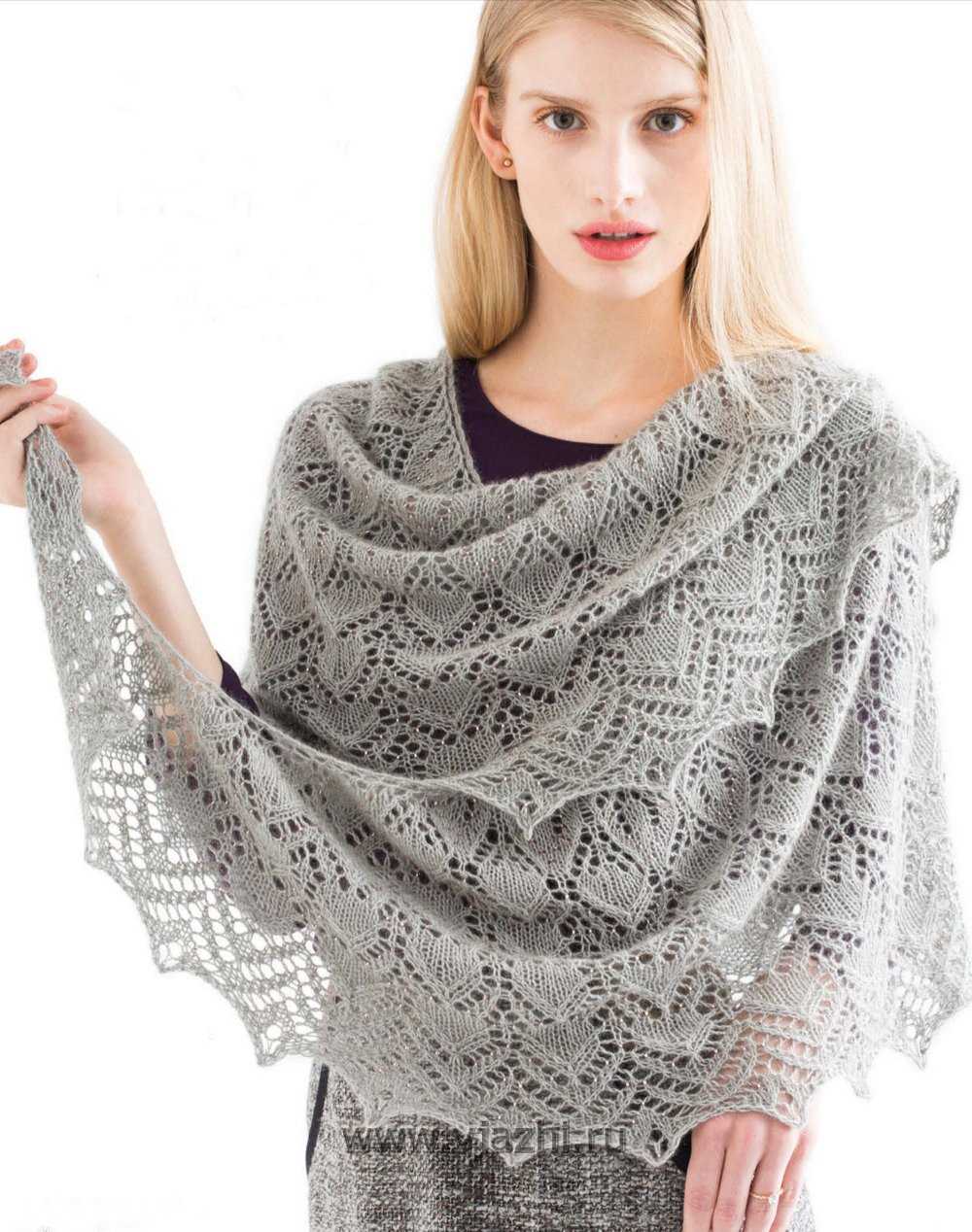 Knitted wedding shawl pattern