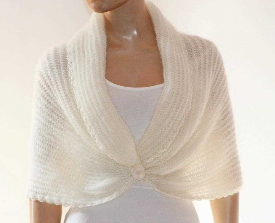 Knitted wedding shawl pattern