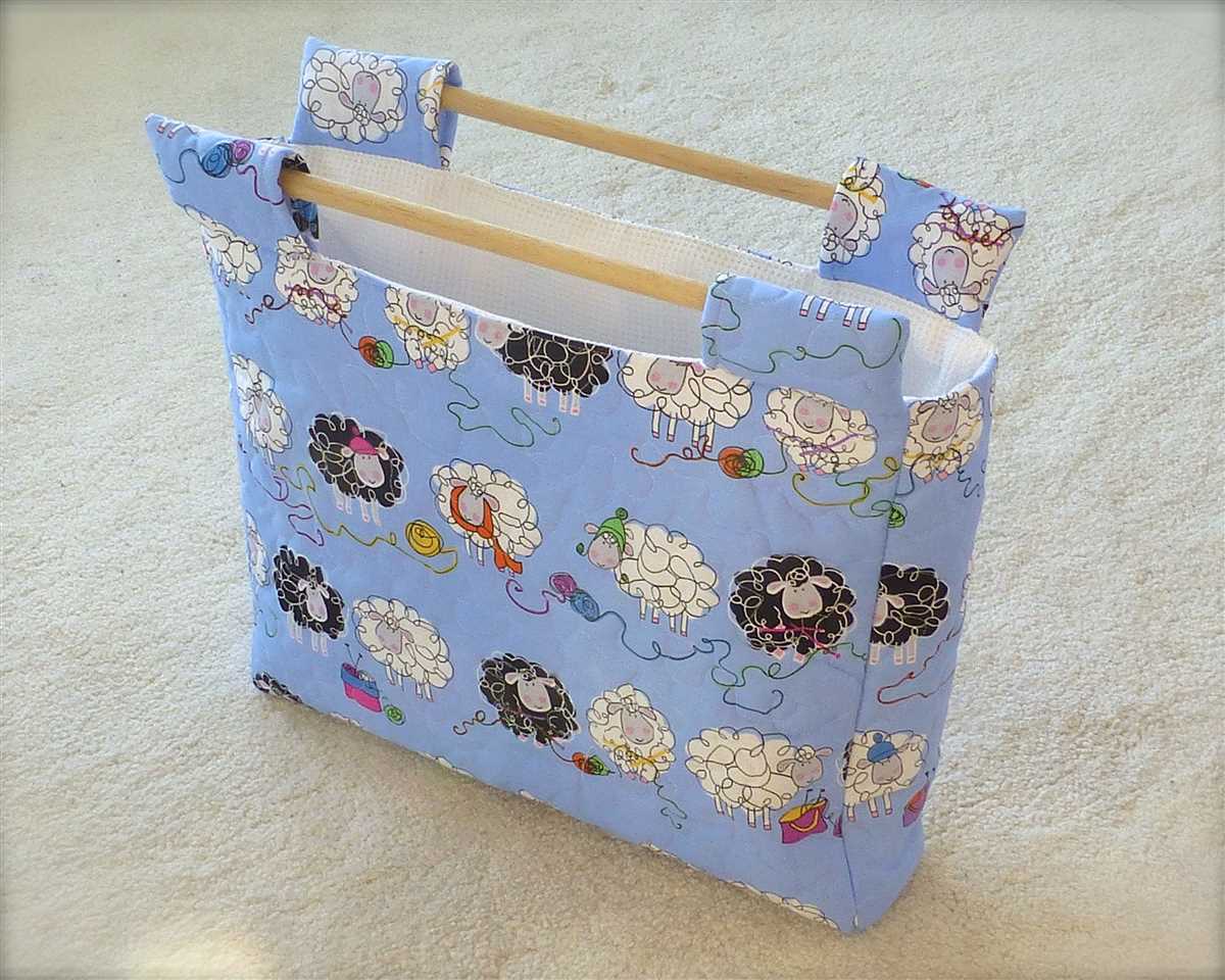 Knitting bag pattern to sew