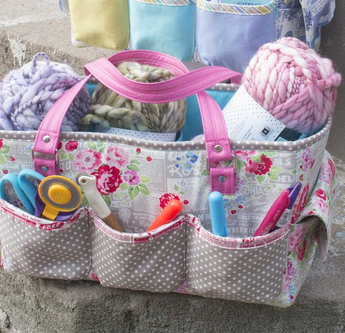 Knitting bag pattern to sew