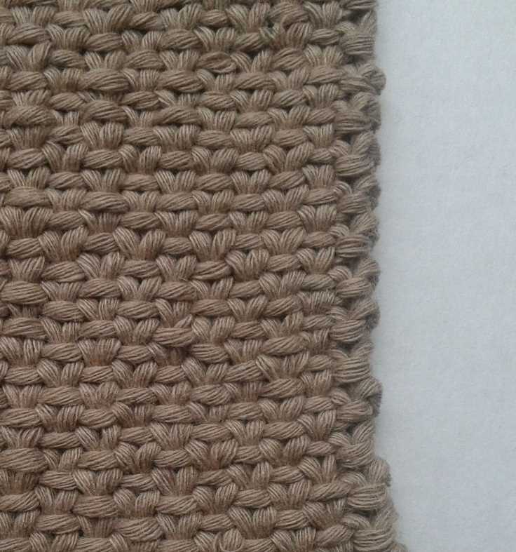 Knitting linen stitch pattern