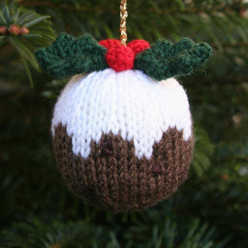 Knitting pattern christmas pudding
