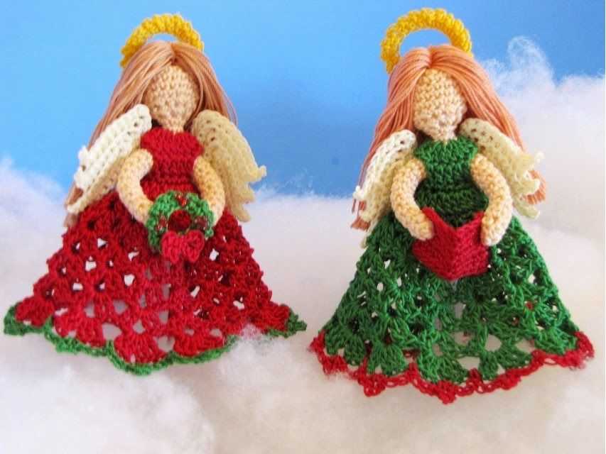 Knitting pattern for christmas angel