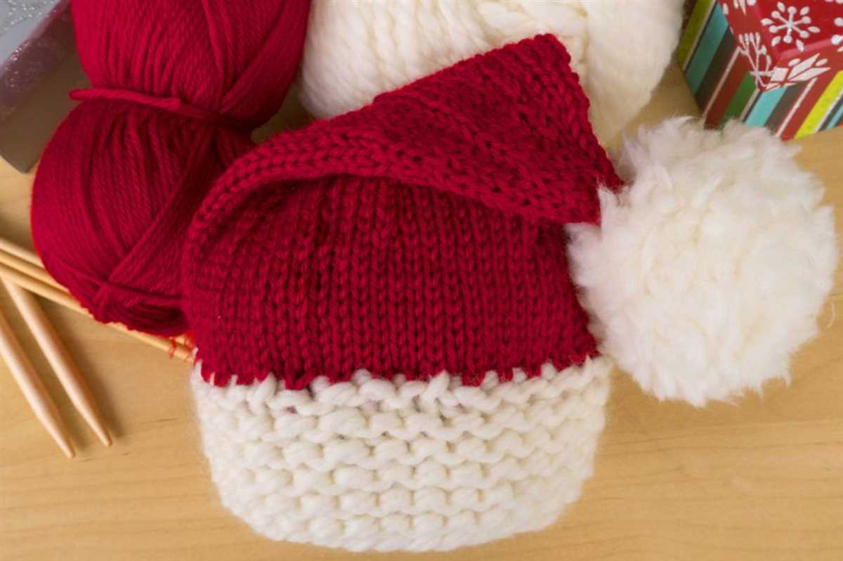 Knitting pattern for christmas hat