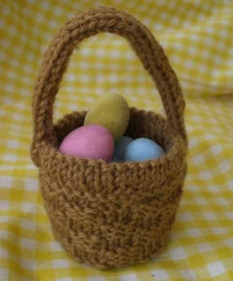 Knitting pattern for easter basket