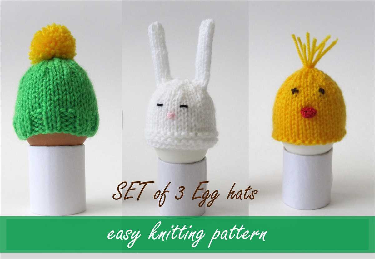 Knitting pattern for easter bunny egg cosy