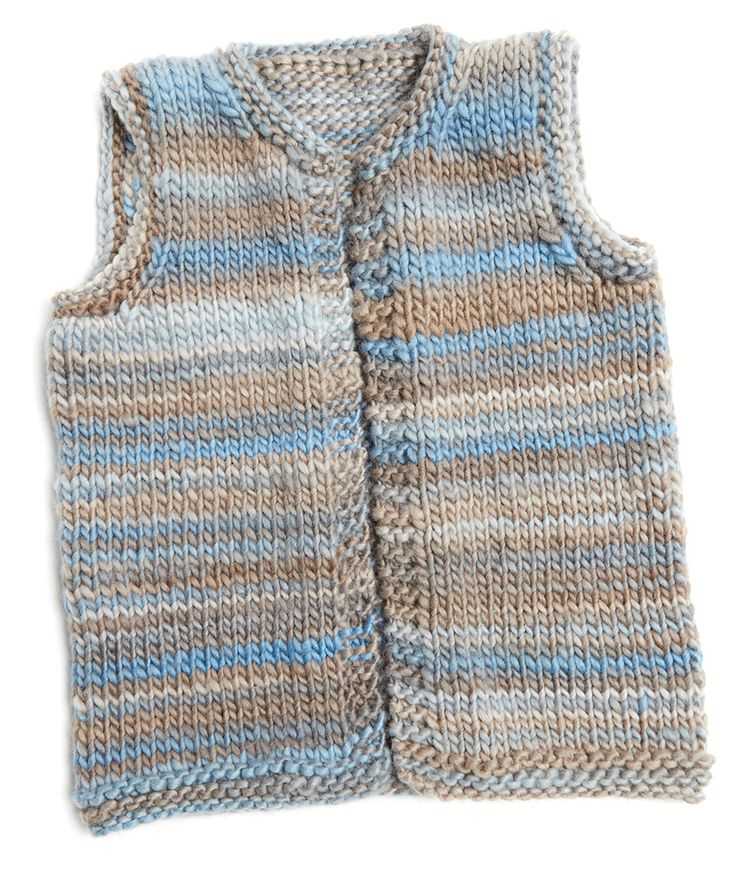 Knitting pattern for sleeveless vest