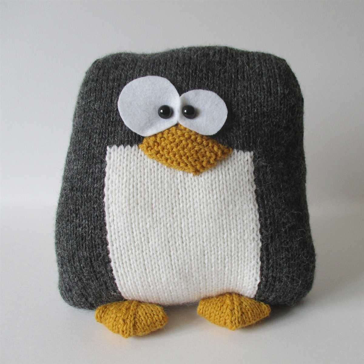 Knitting pattern penguin