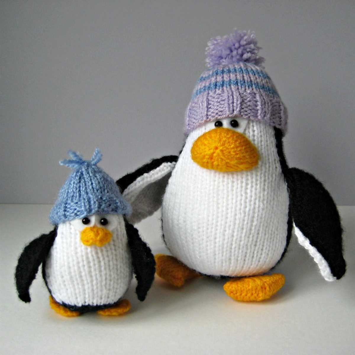 Knitting pattern penguin