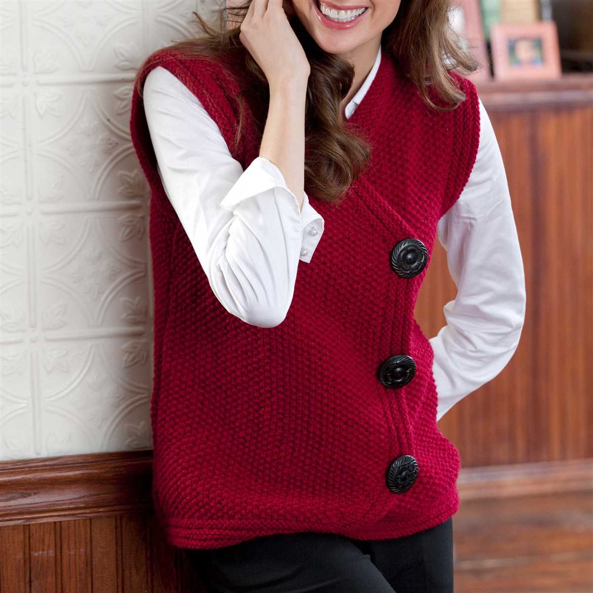 Knitting pattern vest