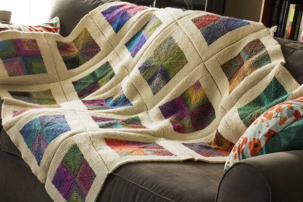 Knitting patterns blankets squares