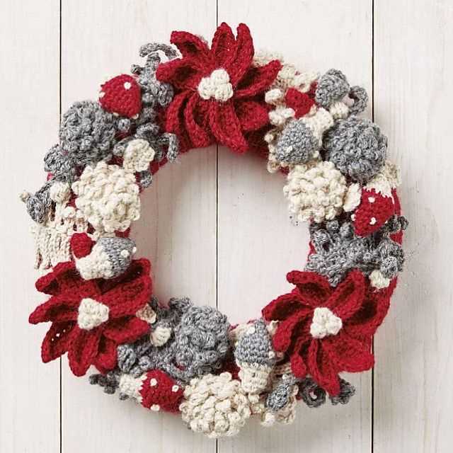 Knitting patterns for christmas wreaths