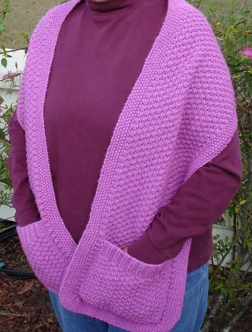 Knitting patterns for shrugs and wraps