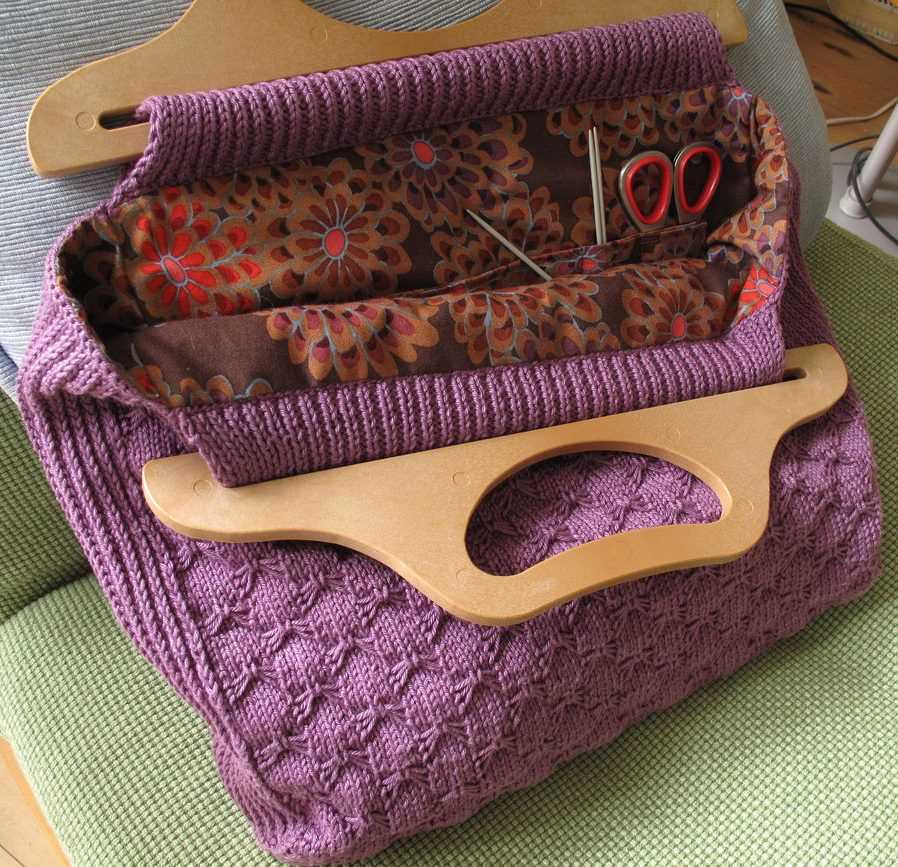 Knitting project bag pattern