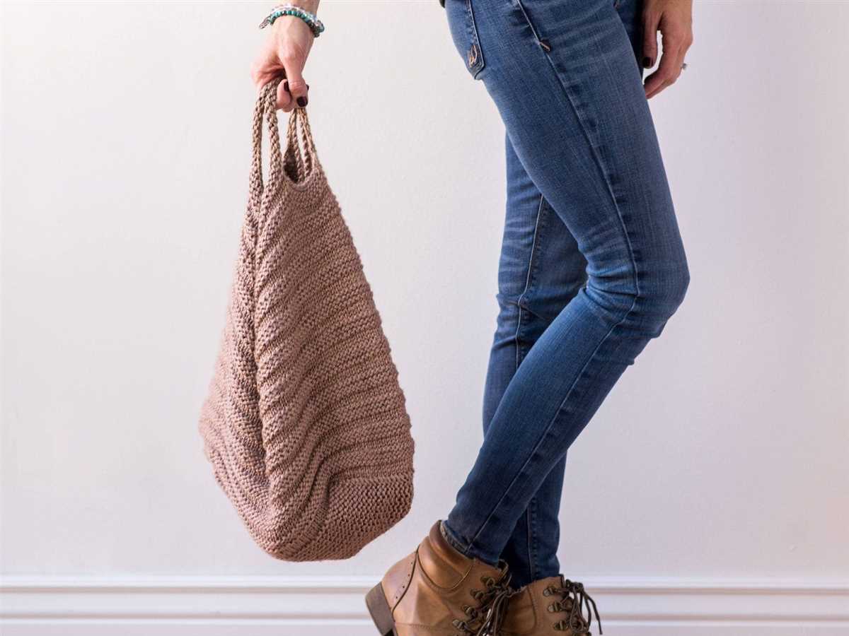 Knitting tote pattern