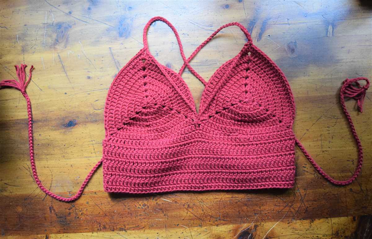 Knitting pattern bralette