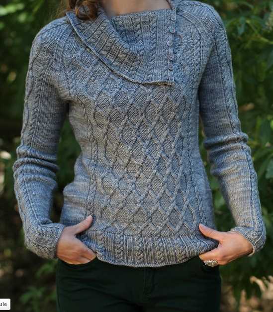 Knitting pattern cowl neck sweater