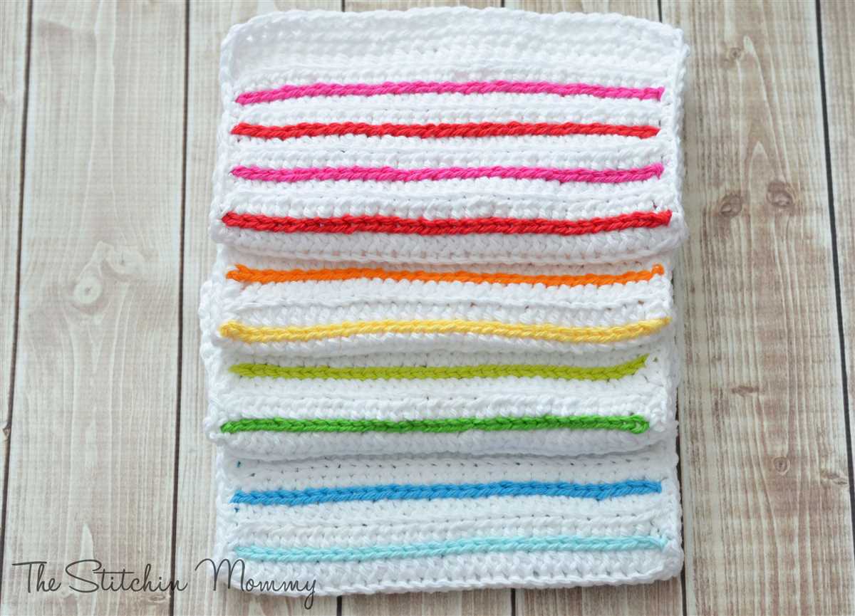 Knitting pattern for cotton dishcloth